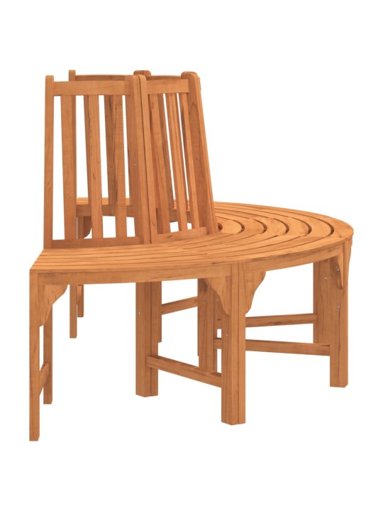 Půlkruhová lavice kolem stromu Ø 208 cm masivní eukalyptus