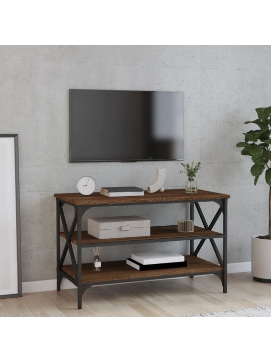 TV skříňka hnědý dub 80 x 40 x 50 cm kompozitní dřevo