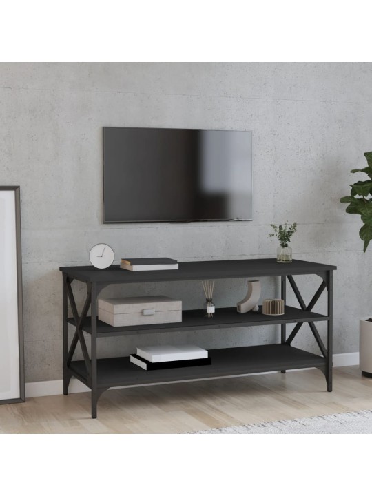 TV skříňka černá 100 x 40 x 50 cm kompozitní dřevo