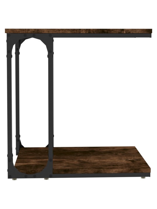 Odkládací stolek kouřový dub 50 x 35 x 52 cm kompozitní dřevo