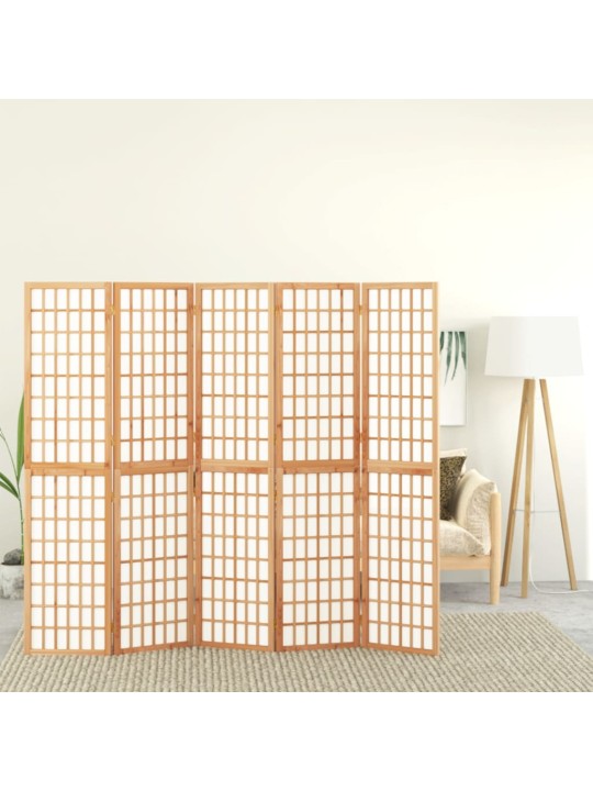 Skládací 5dílný paraván v japonském stylu 200 x 170 cm