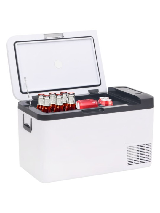Chladicí box s rukojetí černý a bílý 18 l PP a PE