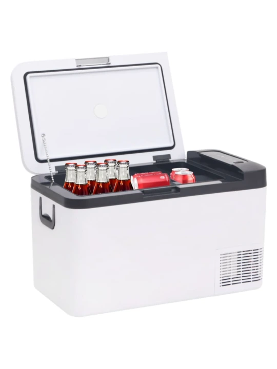 Chladicí box s rukojetí černý a bílý 18 l PP a PE