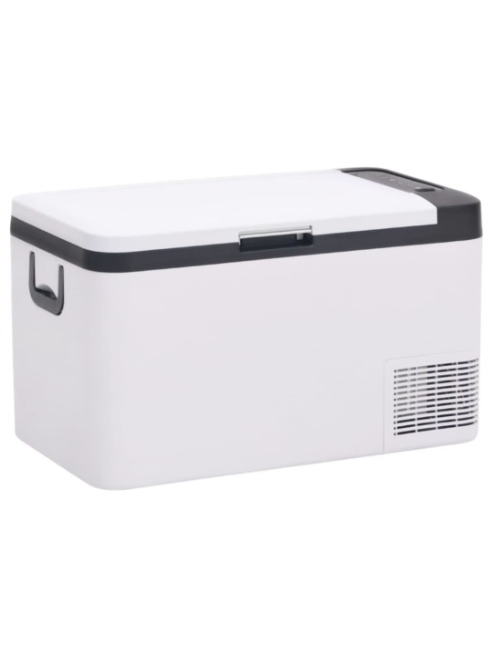 Chladicí box s rukojetí černý a bílý 25 l PP a PE