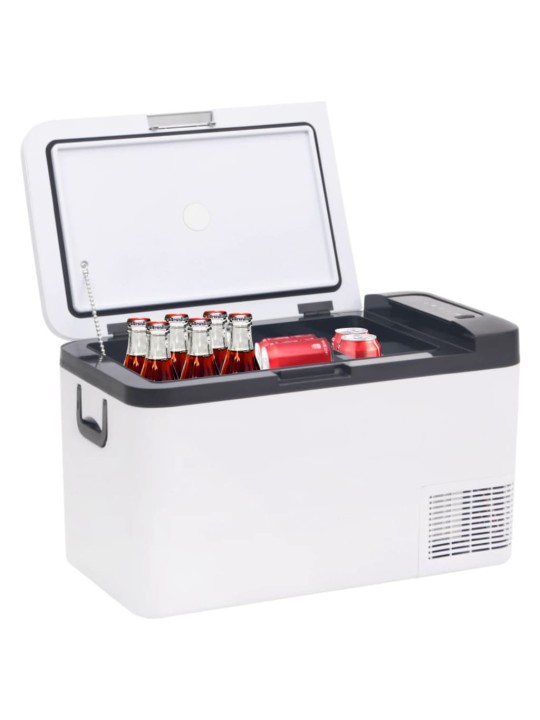 Chladicí box s rukojetí černý a bílý 25 l PP a PE