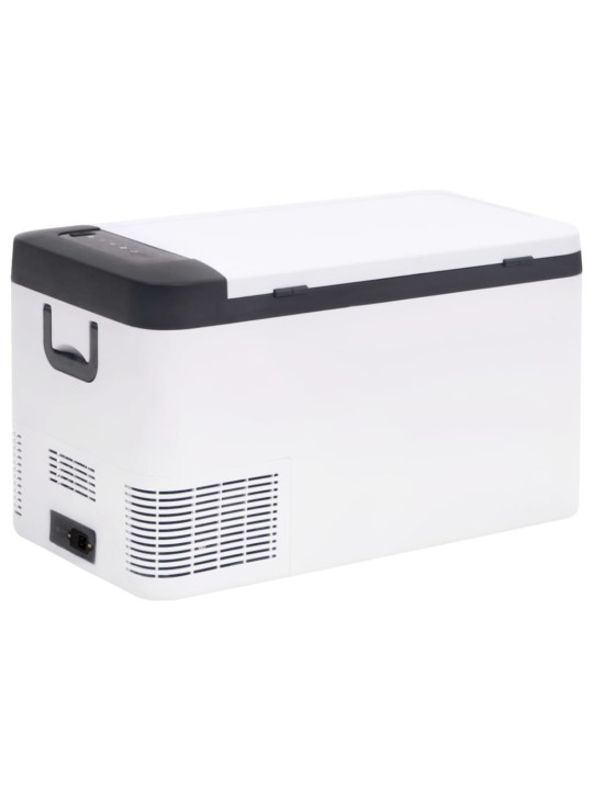 Chladicí box s rukojetí černý a bílý 25 l PP a PE
