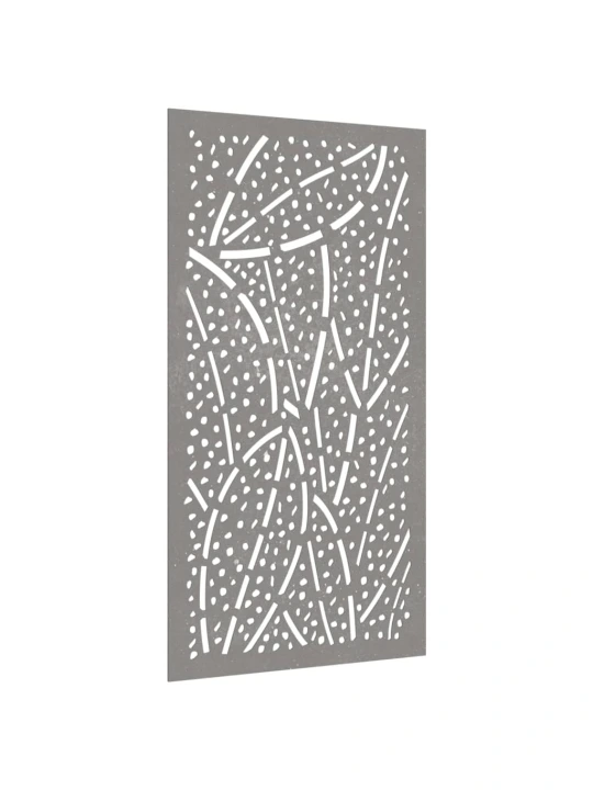 Zahradní nástěnná dekorace 105 x 55 cm cortenová ocel List