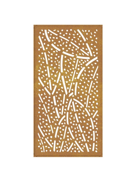 Zahradní nástěnná dekorace 105 x 55 cm cortenová ocel List