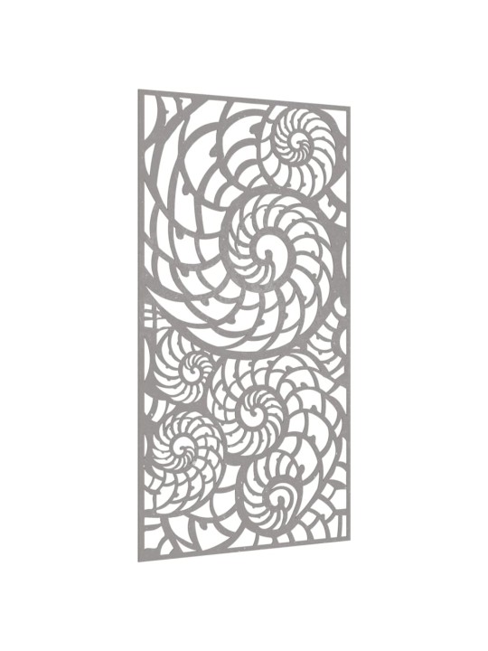 Zahradní nástěnná dekorace 105 x 55 cm cortenová ocel Ulita
