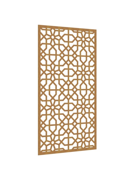 Zahradní nástěnná dekorace 105 x 55 cm corten Maurský design