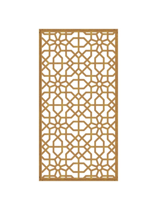 Zahradní nástěnná dekorace 105 x 55 cm corten Maurský design