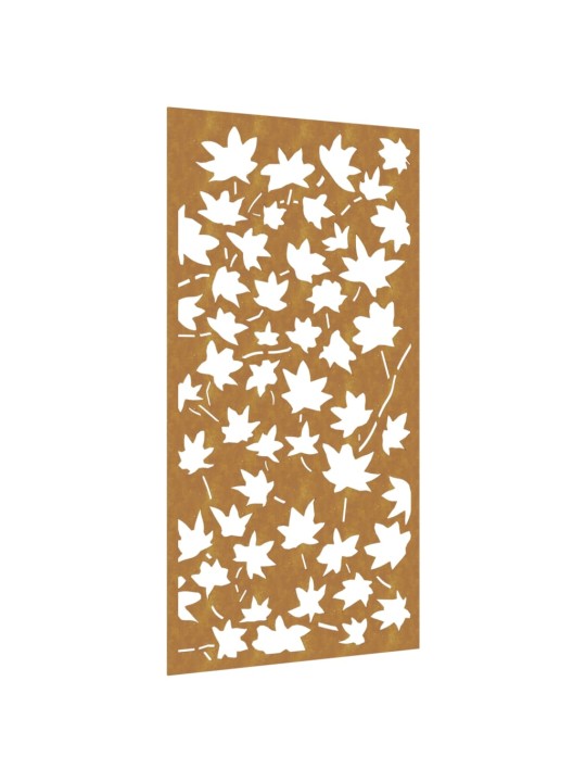 Zahradní nástěnná dekorace 105 x 55 cm corten Javorový list