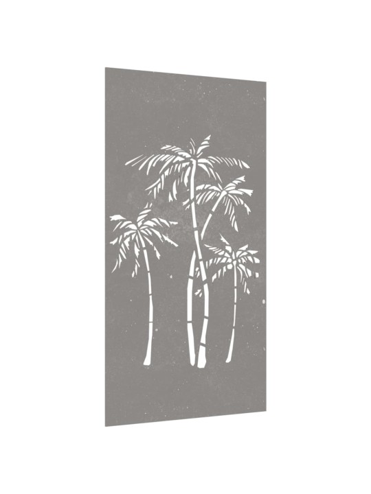 Zahradní nástěnná dekorace 105 x 55 cm cortenová ocel Palma