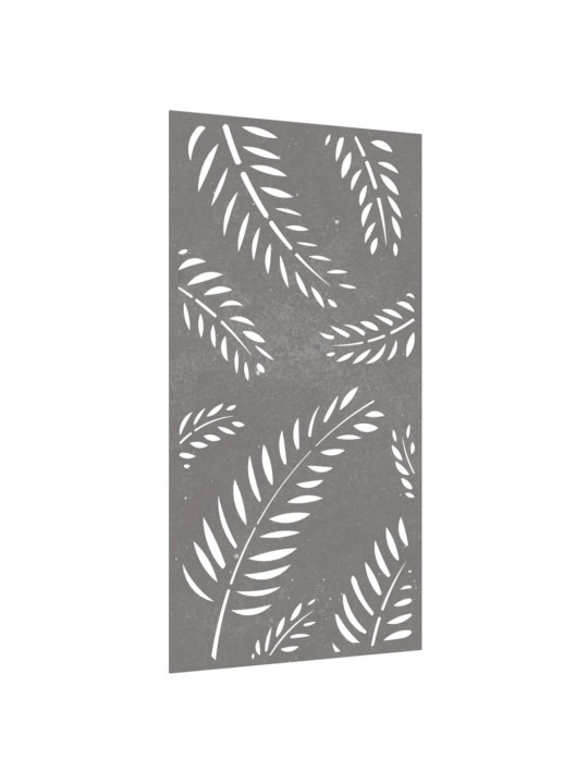 Zahradní nástěnná dekorace 105 x 55 cm cortenová ocel List