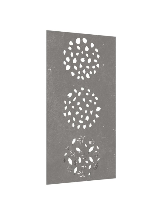 Zahradní nástěnná dekorace 105 x 55 cm cortenová ocel List