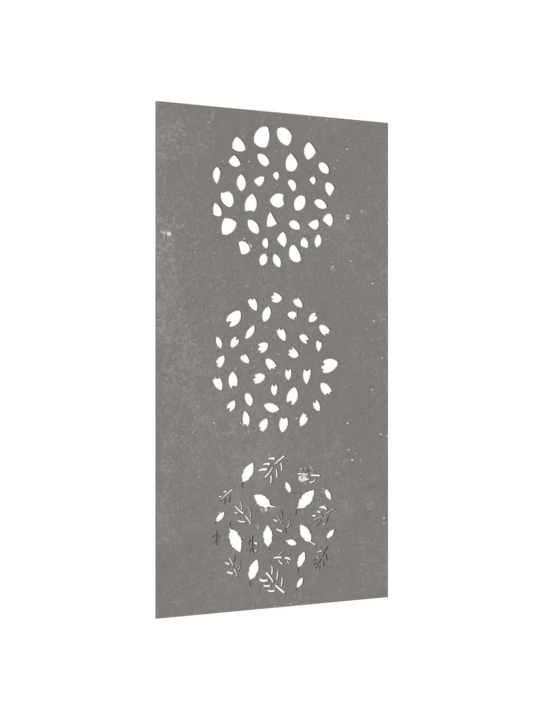 Zahradní nástěnná dekorace 105 x 55 cm cortenová ocel List