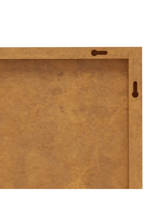 Zahradní nástěnná dekorace 105 x 55 cm cortenová ocel Pták