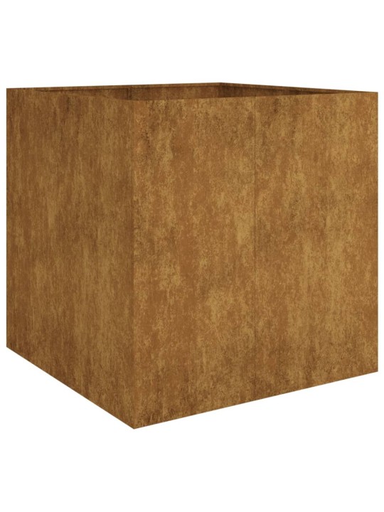 Truhlík 80 x 80 x 80 cm cortenová ocel