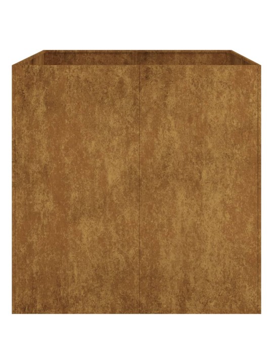 Truhlík 80 x 80 x 80 cm cortenová ocel