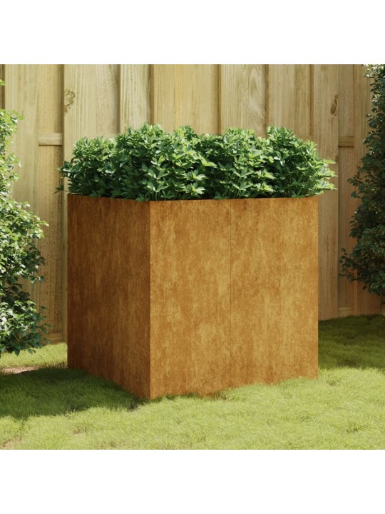 Truhlík 80 x 80 x 80 cm cortenová ocel