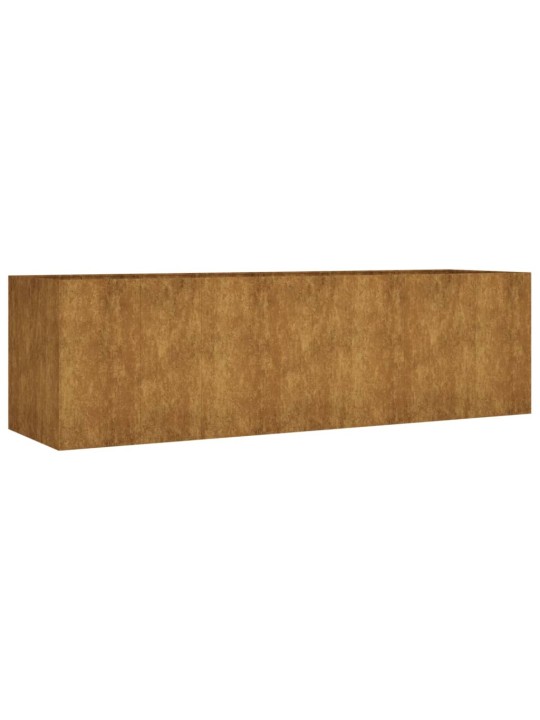Zahradní vyvýšený záhon 280 x 80 x 80 cm cortenová ocel