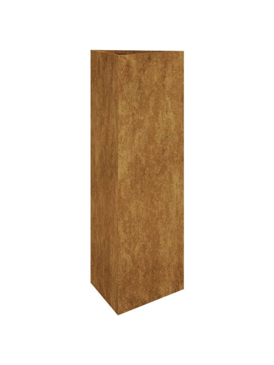 Zahradní truhlík 30 x 26 x 75 cm cortenová ocel