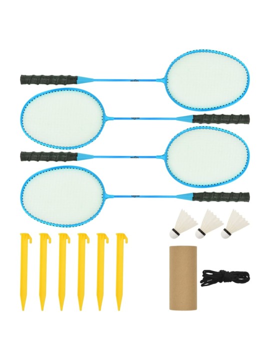 Badmintonová síť žlutá a černá 600 x 155 cm PE tkanina