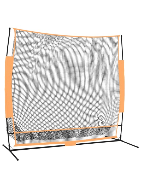 Golfová tréninková síť černá a červená 215x107x216 cm polyester