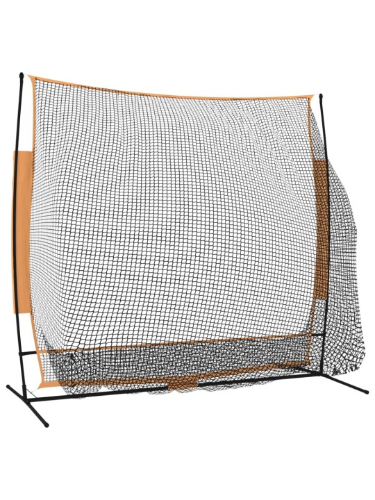 Golfová tréninková síť černá a červená 215x107x216 cm polyester