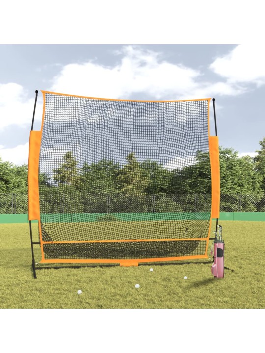 Golfová tréninková síť černá a červená 215x107x216 cm polyester