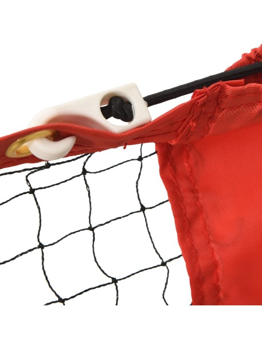Tenisová síť černá a červená 300 x 100 x 87 cm polyester