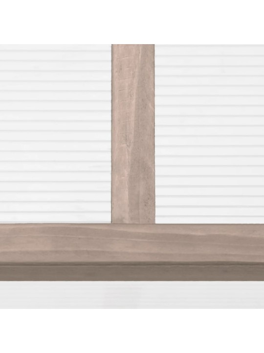 Skleník šedý 110 x 58,5 x 39 cm jedlové dřevo