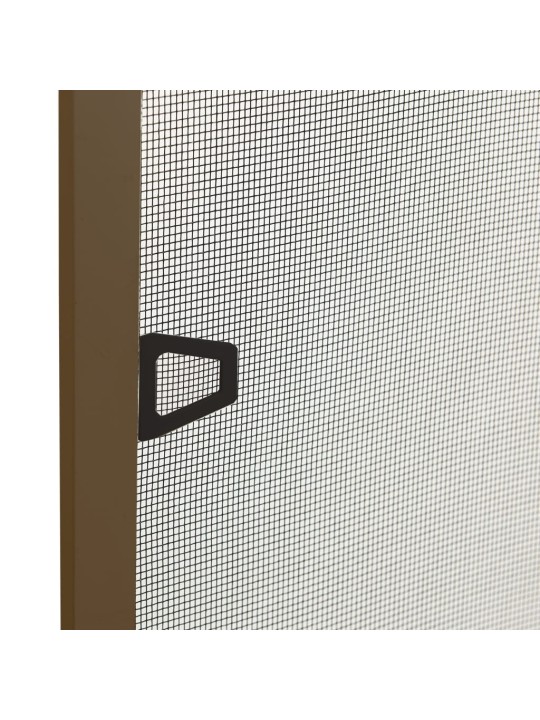 Okenní síť proti hmyzu hnědá 80 x 100 cm