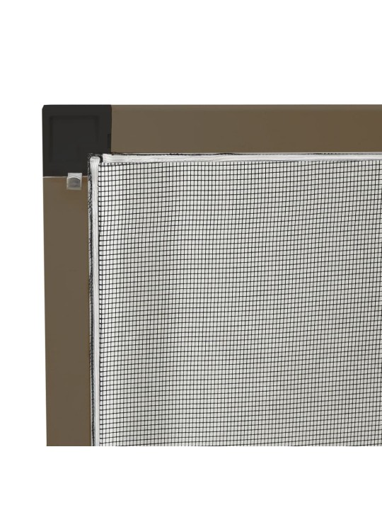Okenní síť proti hmyzu hnědá 80 x 100 cm