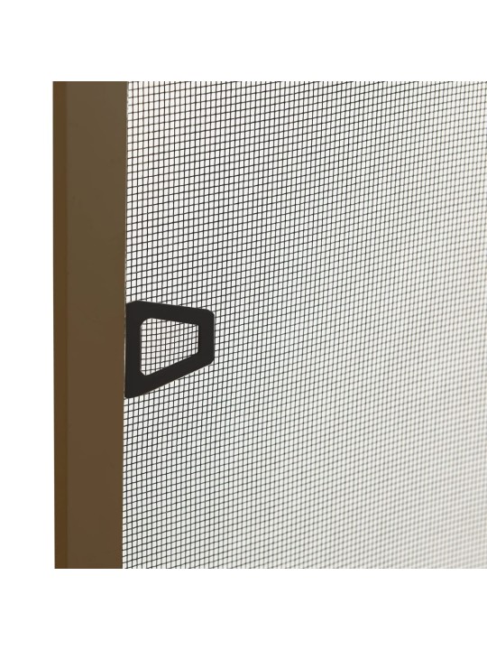 Okenní síť proti hmyzu hnědá 90 x 120 cm