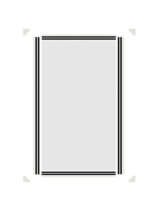 Magnetická okenní síť proti hmyzu bílá 80 x 140 cm