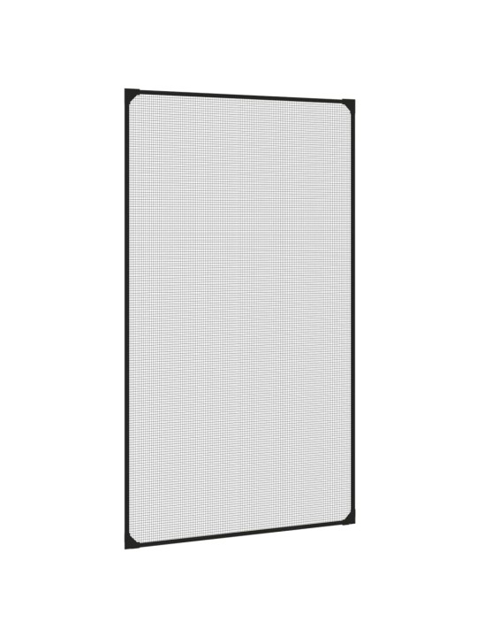 Magnetická okenní síť proti hmyzu antracitová 80 x 140 cm