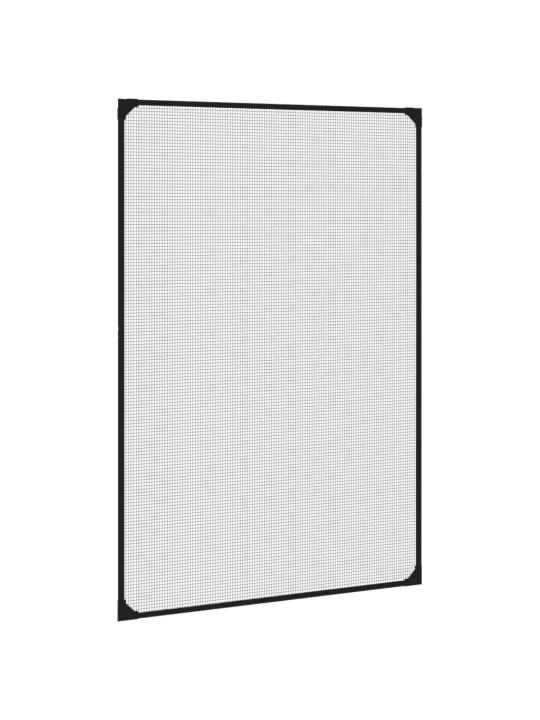 Magnetická okenní síť proti hmyzu antracitová 80 x 120 cm