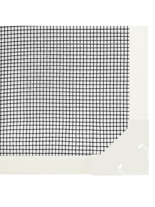 Magnetická okenní síť proti hmyzu bílá 100 x 120 cm