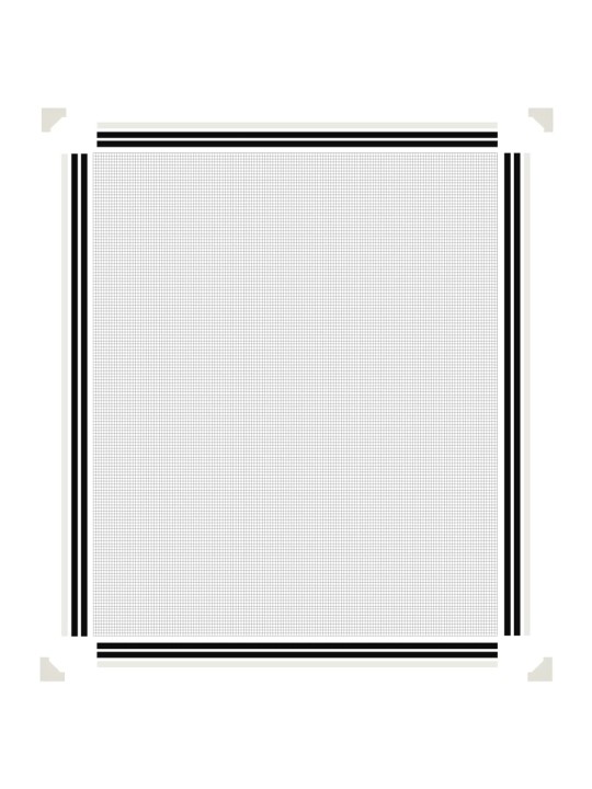 Magnetická okenní síť proti hmyzu bílá 100 x 120 cm