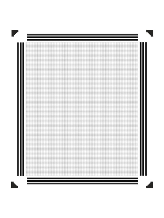 Magnetická okenní síť proti hmyzu antracitová 100 x 120 cm