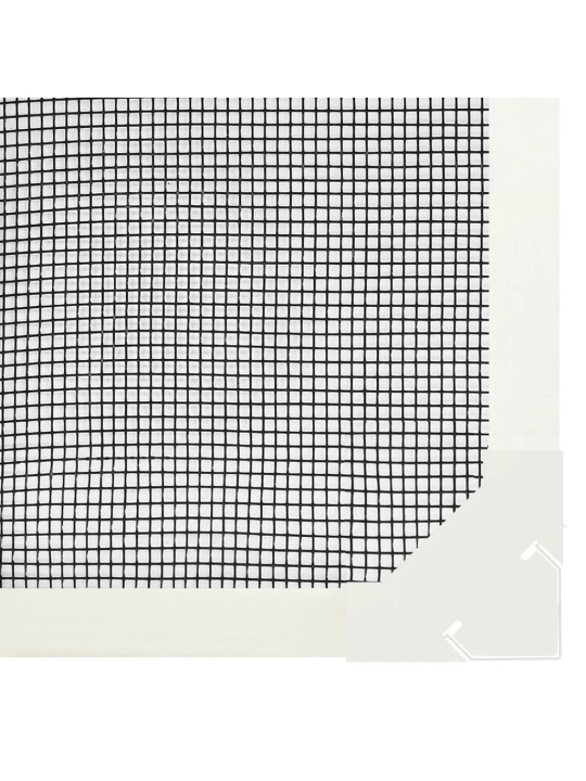 Magnetická okenní síť proti hmyzu bílá 120 x 140 cm