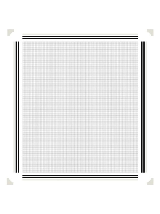 Magnetická okenní síť proti hmyzu bílá 130 x 150 cm