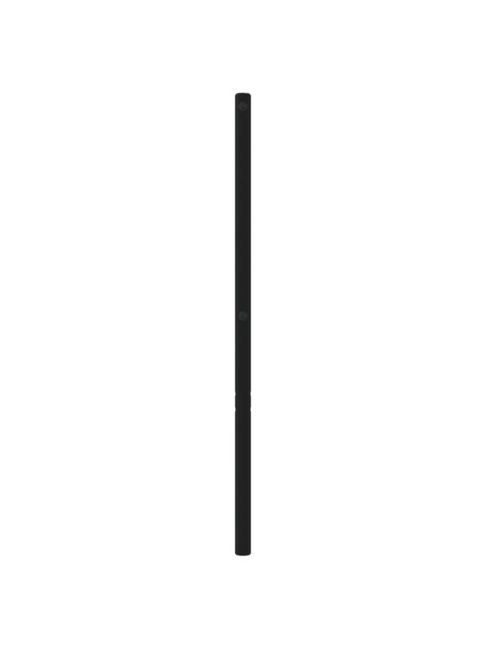 Kovové čelo postele černé 200 cm