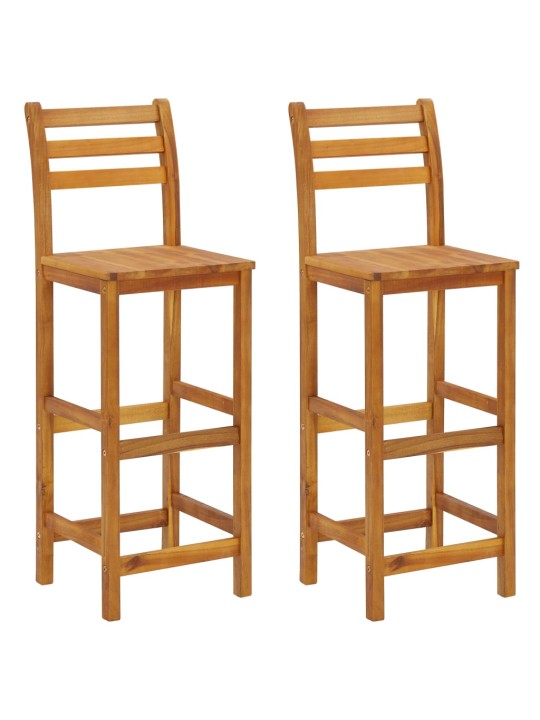 3dílný zahradní barový set masivní akáciové dřevo