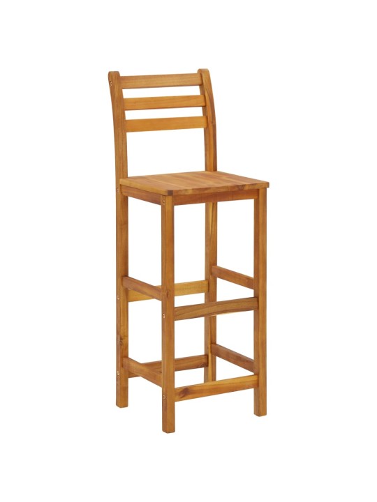 3dílný zahradní barový set masivní akáciové dřevo