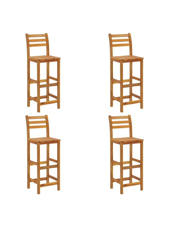 5dílný zahradní barový set masivní akáciové dřevo