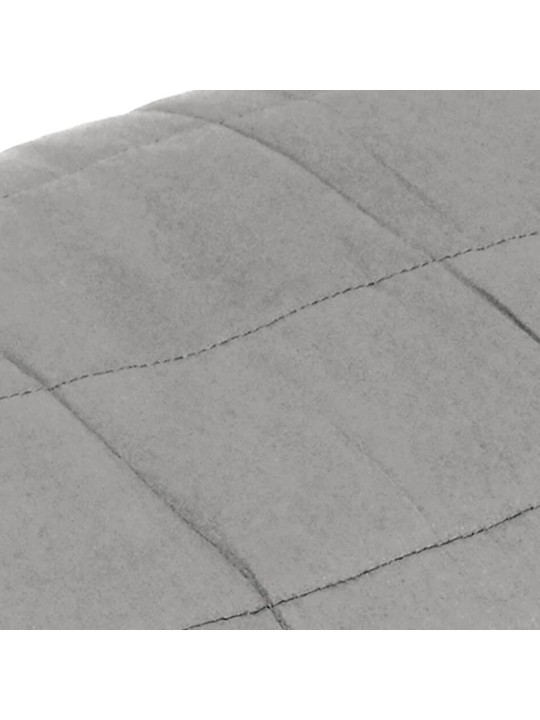 Zátěžová deka šedá 140 x 200 cm 10 kg textil