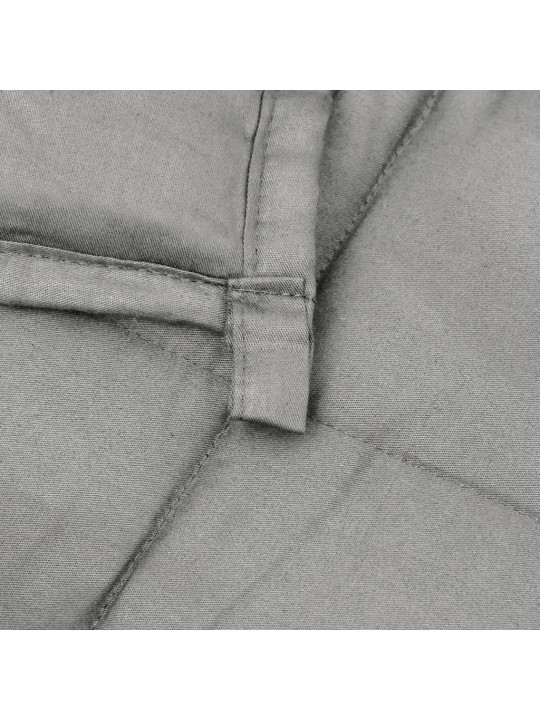 Zátěžová deka šedá 140 x 200 cm 10 kg textil