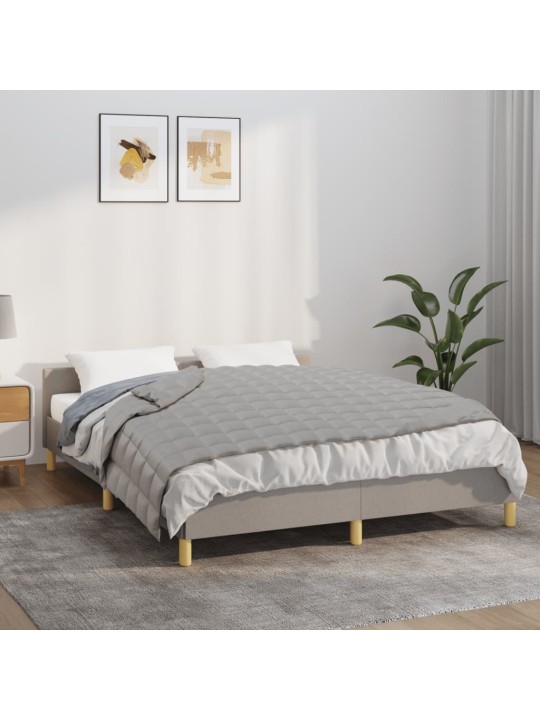 Zátěžová deka šedá 140 x 200 cm 10 kg textil